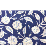 Voile de coton indien "Taj-Mahal" Indigo