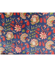 copy of Voile de coton indien "Taj-Mahal" Indigo