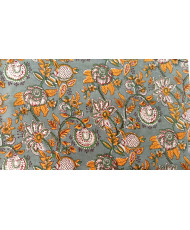copy of Voile de coton indien "Taj-Mahal" Indigo