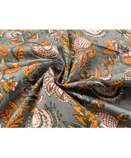 copy of Voile de coton indien "Taj-Mahal" Indigo