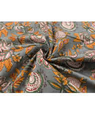 copy of Voile de coton indien "Taj-Mahal" Indigo