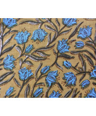 copy of Voile de coton indien "Taj-Mahal" Indigo