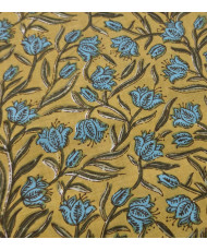 copy of Voile de coton indien "Taj-Mahal" Indigo