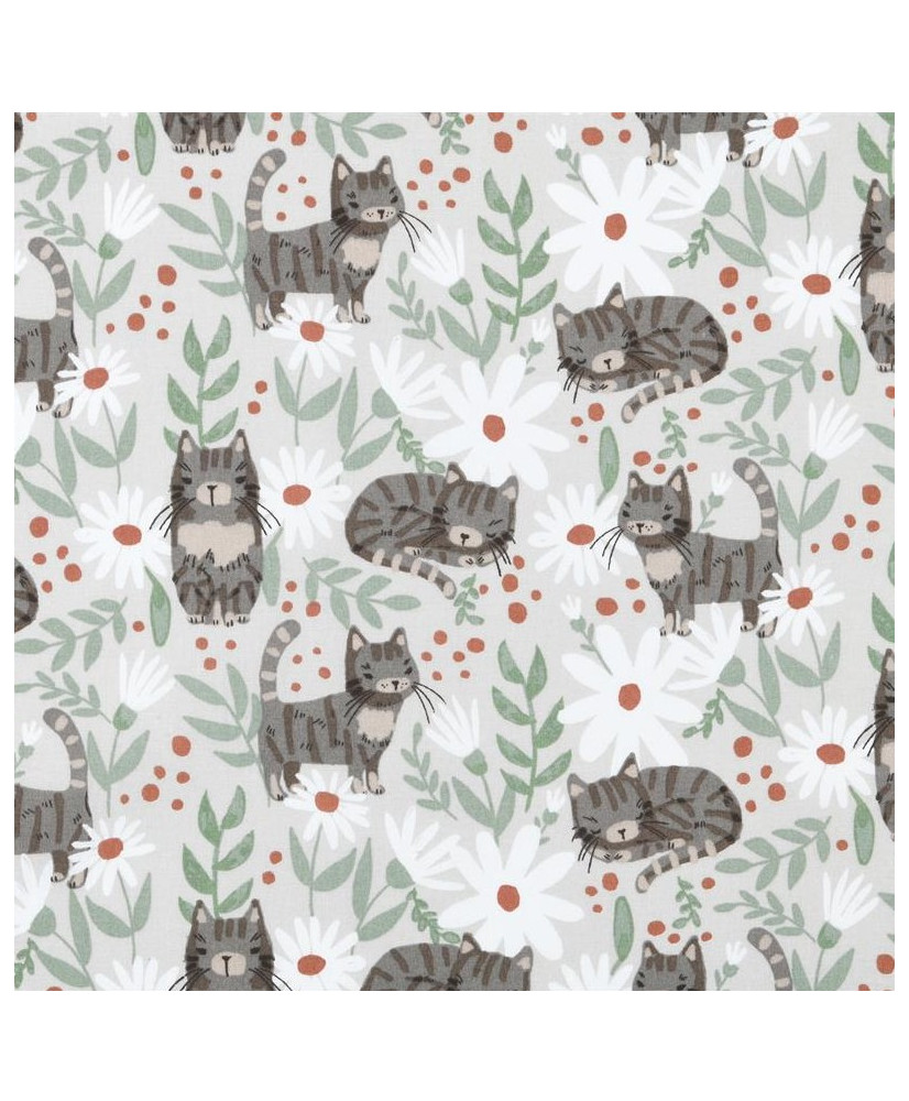 Tissu cretonne OMALLEY 100% coton
