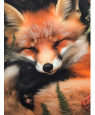 Carré velours imprimé - Renardie