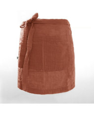Tablier 45x80 cm Gaze de coton Terracotta