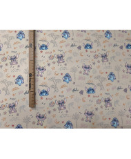 Tissu coton stitch  et Angel "Aloha"