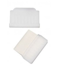 Craie couture blanche – étui + aiguiseur