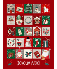 Lot de 3 torchons " wishlist" 100% coton