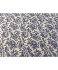 Percale de coton "Cobalt" Bleu