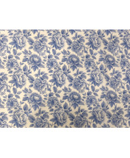 Percale de coton "Cobalt" Bleu