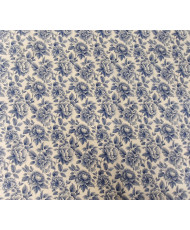 Percale de coton "Cobalt" Bleu