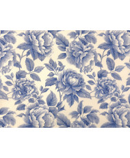 Percale de coton "Cobalt" Bleu