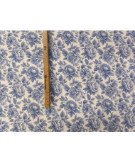 Percale de coton "Cobalt" Bleu