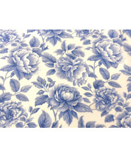 Percale de coton "Cobalt" Bleu