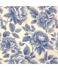 Percale de coton "Cobalt" Bleu
