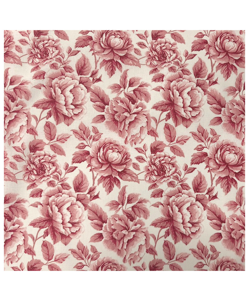 Percale de coton "Cobalt" Rouge