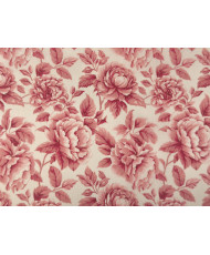 Percale de coton "Cobalt" Rouge