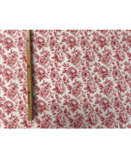 Percale de coton "Cobalt" Rouge