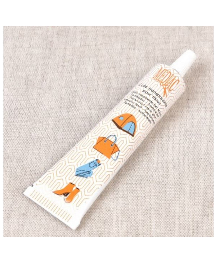 Colle transparente pour tissu