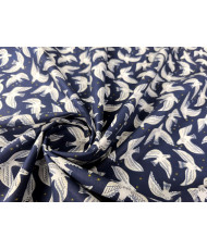 Cotton Cretonne Fabric – Onirique blue