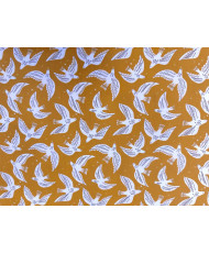 Cotton Cretonne Fabric – Onirique- yellow