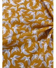 Cotton Cretonne Fabric – Onirique- yellow