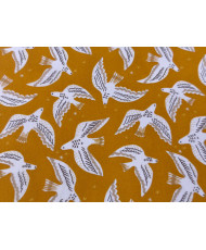 Cotton Cretonne Fabric – Onirique- yellow