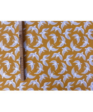 Cotton Cretonne Fabric – Onirique- yellow
