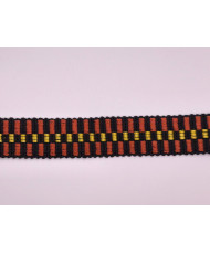 Black and Terracotta Cotton Lurex Webbing – Strong and Elegant for Bags and Accessories