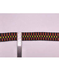 Black and Terracotta Cotton Lurex Webbing – Strong and Elegant for Bags and Accessories