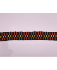 Black and Terracotta Cotton Lurex Webbing – Strong and Elegant for Bags and Accessories