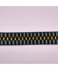 Sangle Damier Lurex - Bleu