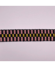 Black and pink Cotton Lurex...