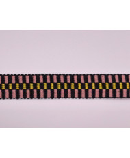 Black and pink Cotton Lurex Webbing – Strong and Elegant for Bags and Accessories