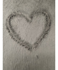 Fausse fourrure Gris Loup– 145 cm – 400 g/m²