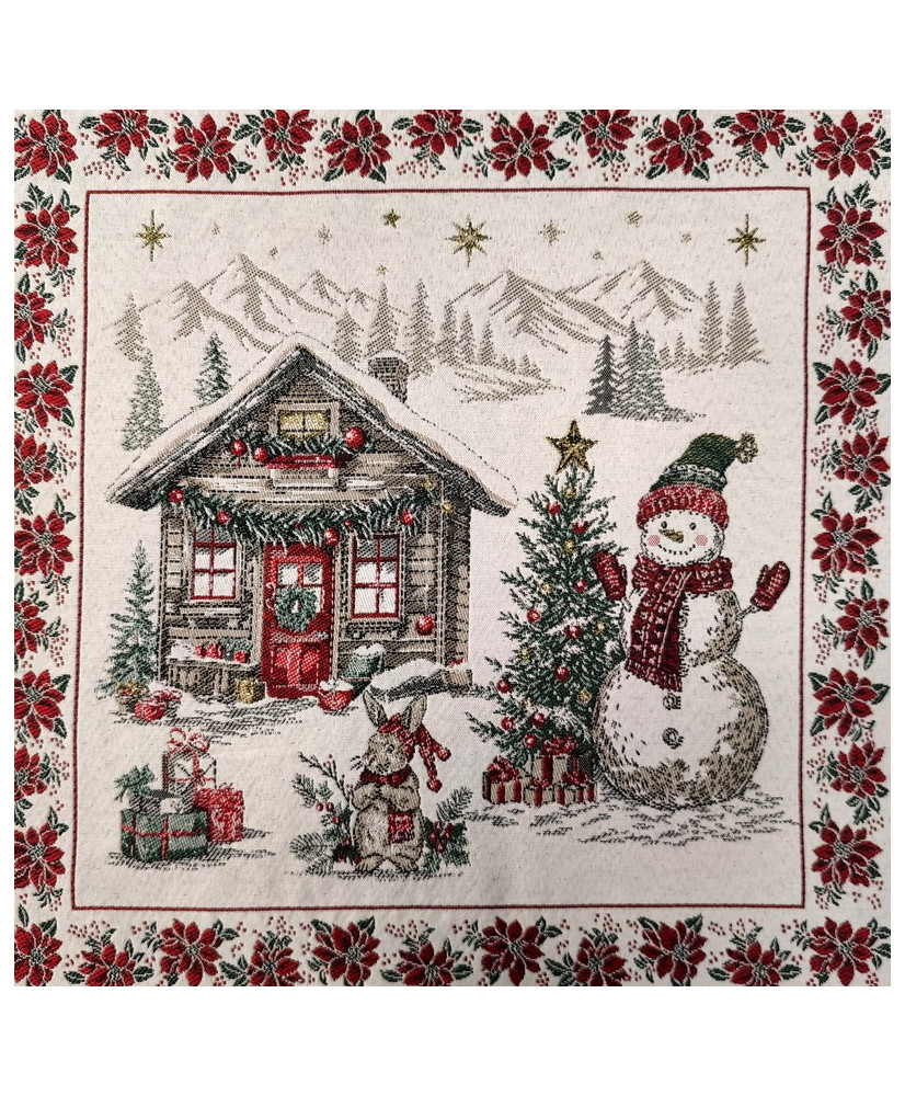 Carré jacquard Motifs Noël "Chorale1"