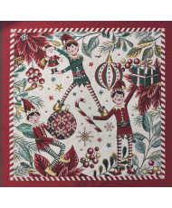 Carré jacquard Motifs Noël...