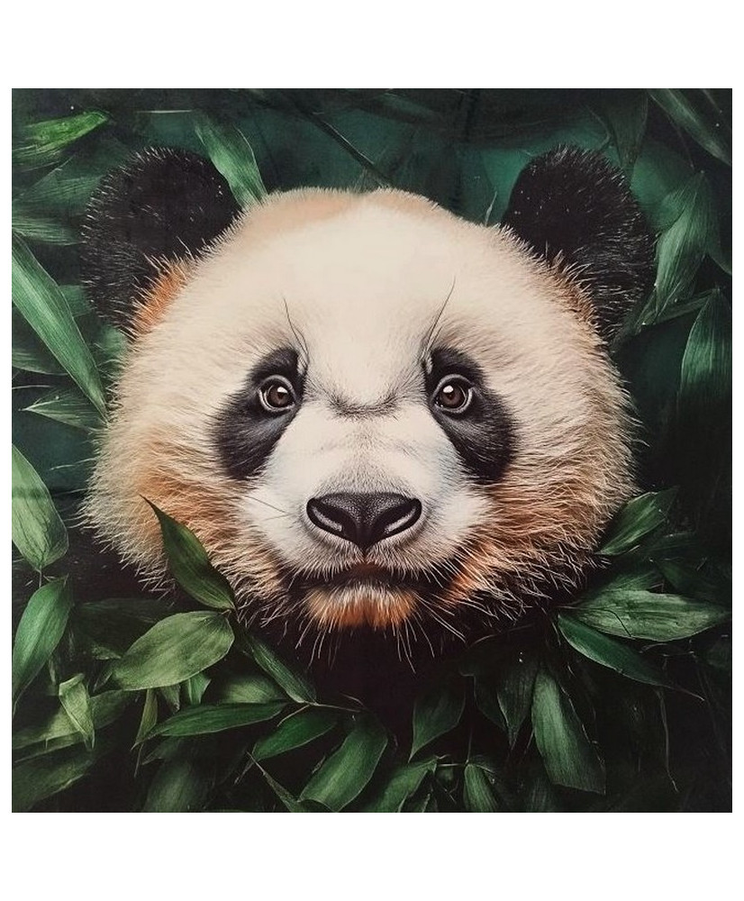 Carré velours imprimé - Panda