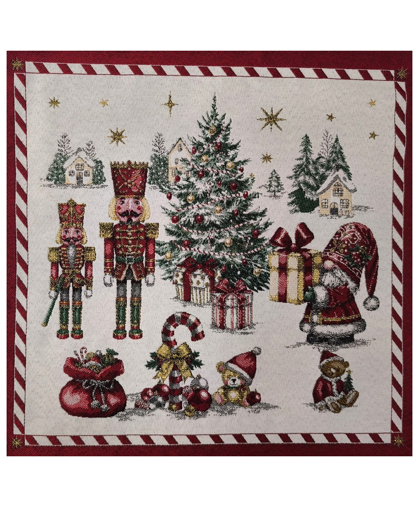 copy of Carré jacquard Motifs Noël "Chorale1"