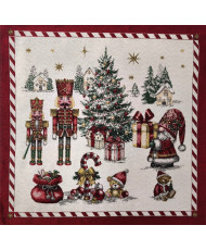copy of Carré jacquard Motifs Noël "Chorale1"