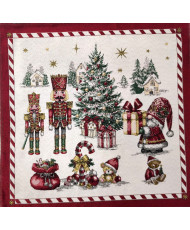 copy of Carré jacquard Motifs Noël "Chorale1"