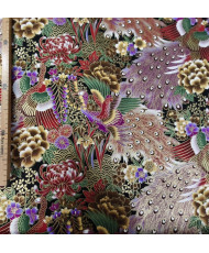 Cretonne imprimée dorée Hoshi