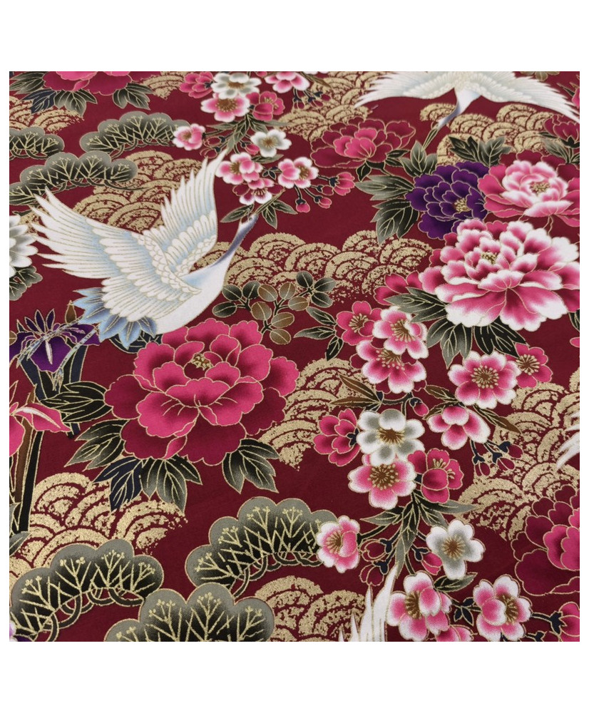 Cretonne imprimée dorée Tanuri