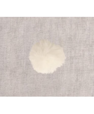 Pompon fourrure artificielle 10 cm - Ivoire