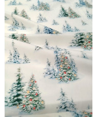Cretonne Sapin des neige- 140 cm