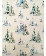 Cretonne Sapin des neige- 140 cm
