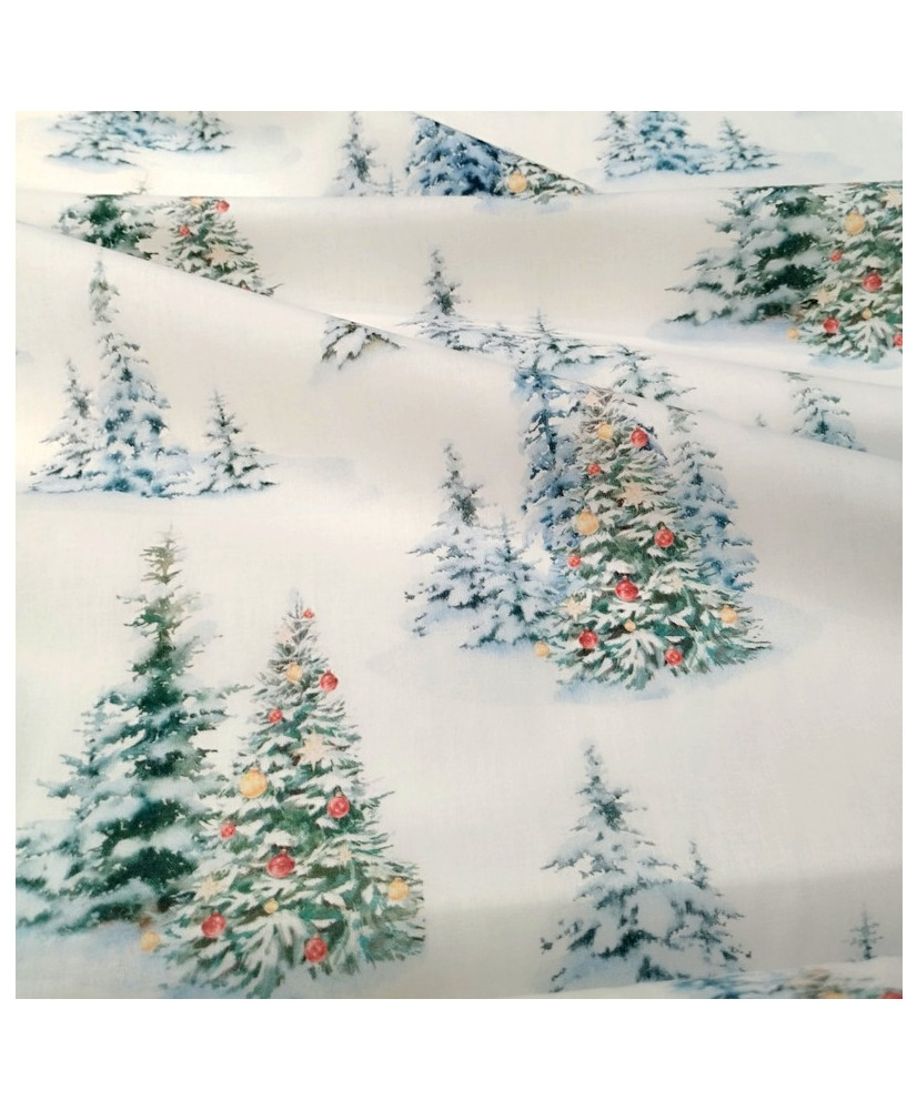 Cretonne Sapin des neige- 140 cm