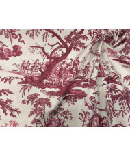 Tissu percale DIANE Rouge 280 cm