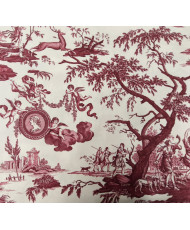 Tissu percale DIANE Rouge 280 cm